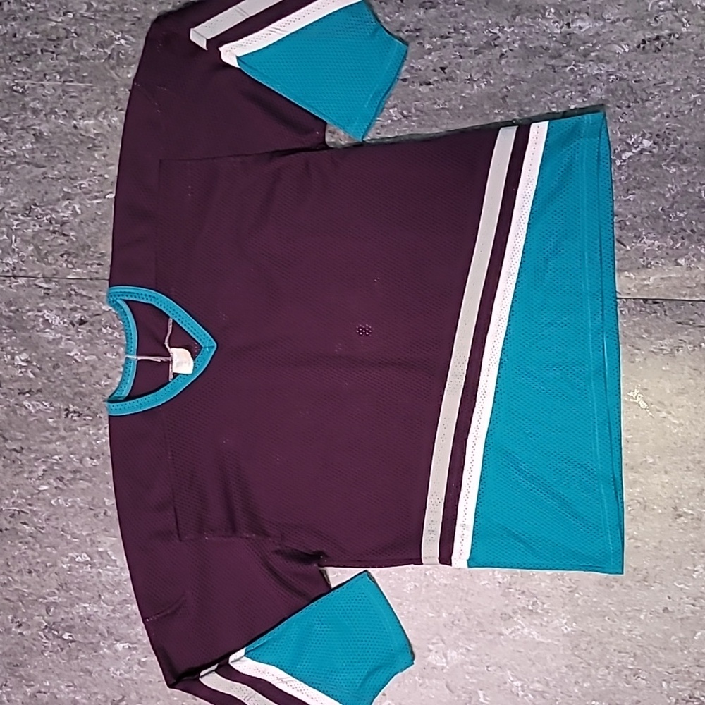Vintage. Made in Canada. Anaheim Mighty Ducks blank hockey jersey 22. Me…